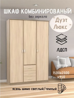Шкаф комбинированный Дуэт Люкс без зеркала в Снежинске - snezhinsk.mebel24.online | фото 3