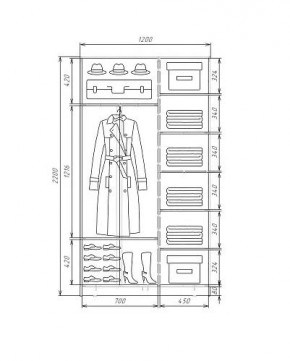 Шкаф-купе ХИТ 22-4-12-11 (420) в Снежинске - snezhinsk.mebel24.online | фото 5