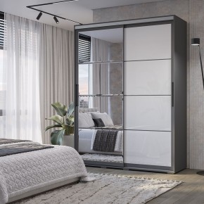 Шкаф-купе Крафт-6 1.6 м ШКК-06 (графит) в Снежинске - snezhinsk.mebel24.online | фото