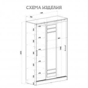 Шкаф-купе Тео ШКК-02 (ясень белый) в Снежинске - snezhinsk.mebel24.online | фото 6
