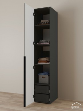 Шкаф Linnea MHR-1-4 2050х400х510 (Графит-М 11.1.25) в Снежинске - snezhinsk.mebel24.online | фото 5