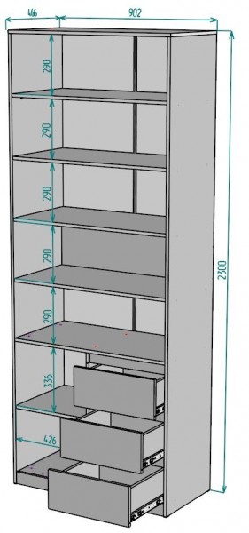 Шкаф Мальта H190 в Снежинске - snezhinsk.mebel24.online | фото 2