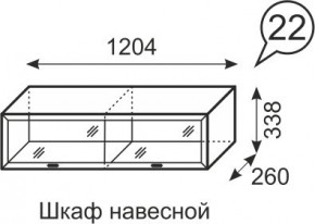 Шкаф навесной Венеция 22 бодега в Снежинске - snezhinsk.mebel24.online | фото 1