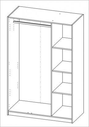 Шкаф ОРИОН трехдверный, цвет Дуб Венге в Снежинске - snezhinsk.mebel24.online | фото 3