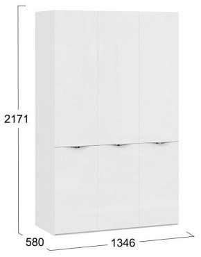 Шкаф платяной Глосс СМ-319.07.431 в Снежинске - snezhinsk.mebel24.online | фото 4