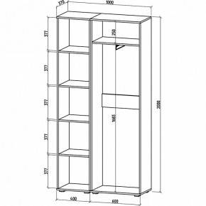 Шкаф платяной Тунис-5 в Снежинске - snezhinsk.mebel24.online | фото 3