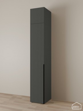 Шкаф с антресолью Linnea MHR-1A-2 2450х400х510 (Графит-М 11.1.25) в Снежинске - snezhinsk.mebel24.online | фото 1