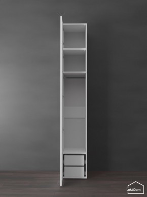 Шкаф с антресолью Linnea MHR-1POA-3 2450х400х510 (Белый-М 11.1.2) в Снежинске - snezhinsk.mebel24.online | фото 5