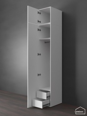 Шкаф с антресолью Linnea MHR-1POA-3 2450х400х510 (Белый-М 11.1.2) в Снежинске - snezhinsk.mebel24.online | фото 6
