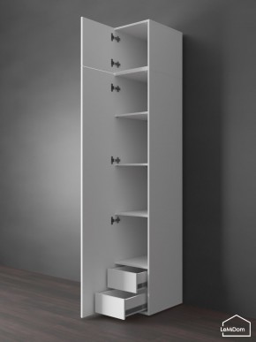 Шкаф с антресолью Linnea MHR-1POA-4 2450х400х510 (Белый-М 11.1.2) в Снежинске - snezhinsk.mebel24.online | фото 5