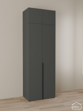 Шкаф с антресолью Linnea MHR-2A-2 2450х800х510 (Графит-М 11.1.25) в Снежинске - snezhinsk.mebel24.online | фото 1