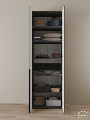 Шкаф с антресолью Linnea MHR-2A-2 2450х800х510 (Графит-М 11.1.25) в Снежинске - snezhinsk.mebel24.online | фото 4