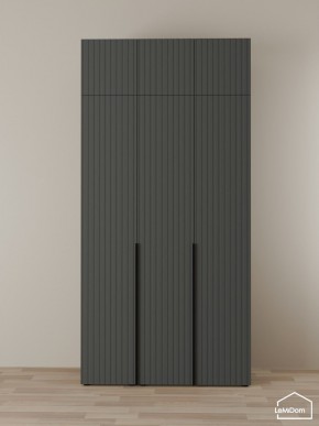 Шкаф с антресолью Linnea MHR-3A-1 2450х1200х510 (Графит-М 11.1.25) в Снежинске - snezhinsk.mebel24.online | фото