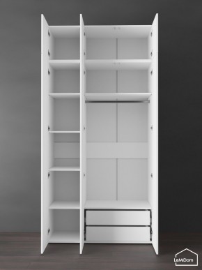 Шкаф с антресолью Linnea MHR-3POA-2 2450х1200х510 (Белый-М 11.1.2) в Снежинске - snezhinsk.mebel24.online | фото 6