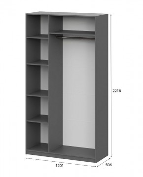 Шкаф ШК-5 (1200) Графит серый в Снежинске - snezhinsk.mebel24.online | фото 5