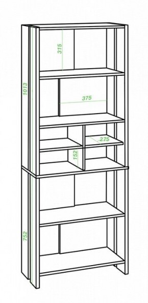 Стеллаж Домино Lite СТЛ-ОВХ в Снежинске - snezhinsk.mebel24.online | фото 2