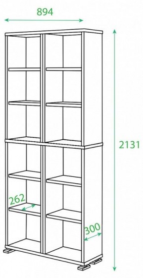 Стеллаж Домино ПУ-30-1 в Снежинске - snezhinsk.mebel24.online | фото 2