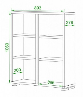 Стеллаж Домино ПУ-50-1 в Снежинске - snezhinsk.mebel24.online | фото 2