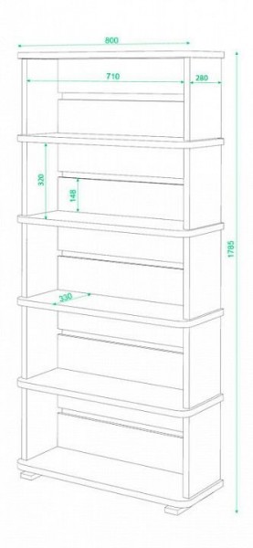 Стеллаж Домино СБ-25/5 в Снежинске - snezhinsk.mebel24.online | фото 2