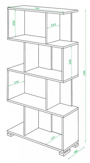 Стеллаж Домино СЛ-5-4 в Снежинске - snezhinsk.mebel24.online | фото 2