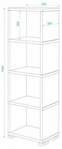 Стеллаж-колонка Домино СБ-15/4 в Снежинске - snezhinsk.mebel24.online | фото 2