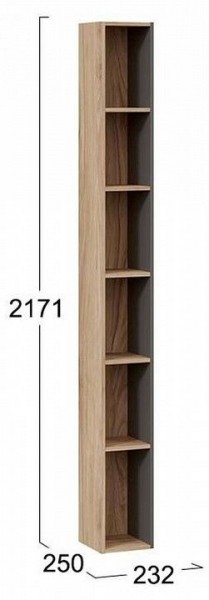 Стеллаж-колонка Порто ТД-393.07.25 в Снежинске - snezhinsk.mebel24.online | фото 3