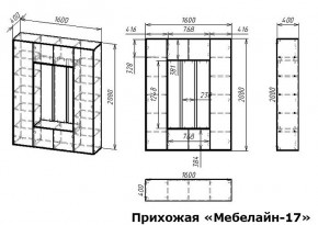 Стенка для прихожей Мебелайн-17 в Снежинске - snezhinsk.mebel24.online | фото 3