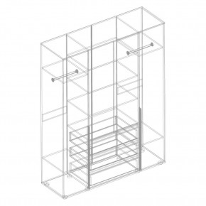 СТИЛ Шкаф 4-ств с 3 ящиками в Снежинске - snezhinsk.mebel24.online | фото 2