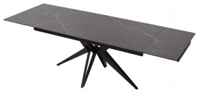 Стол FORIO 160 MATT BLACK MARBLE SOLID CERAMIC / BLACK, ®DISAUR в Снежинске - snezhinsk.mebel24.online | фото 5