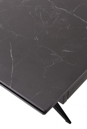 Стол FORIO 160 MATT BLACK MARBLE SOLID CERAMIC / BLACK, ®DISAUR в Снежинске - snezhinsk.mebel24.online | фото 9