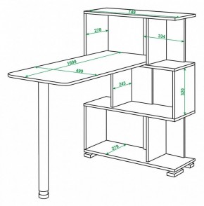 Стол компьютерный Домино СЛ-5-3СТ в Снежинске - snezhinsk.mebel24.online | фото 2