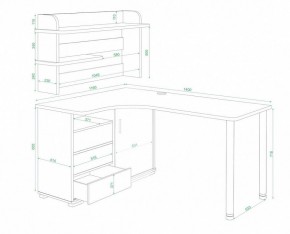 Стол компьютерный Домино СР-145М в Снежинске - snezhinsk.mebel24.online | фото 2