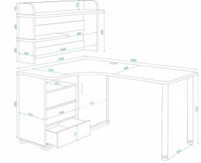 Стол компьютерный Домино СР-145М в Снежинске - snezhinsk.mebel24.online | фото 2