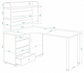 Стол компьютерный Домино СР-145М в Снежинске - snezhinsk.mebel24.online | фото 3