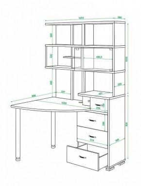 Стол компьютерный Домино СР-320 в Снежинске - snezhinsk.mebel24.online | фото 4