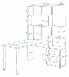 Стол компьютерный Домино СР-420/130 в Снежинске - snezhinsk.mebel24.online | фото 2