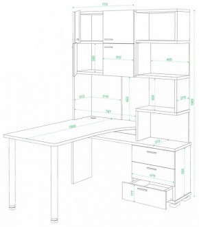 Стол компьютерный Домино СР-500М/190 в Снежинске - snezhinsk.mebel24.online | фото 2