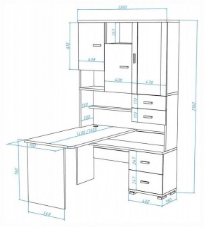 Стол компьютерный Домино СР-620-160 в Снежинске - snezhinsk.mebel24.online | фото 2