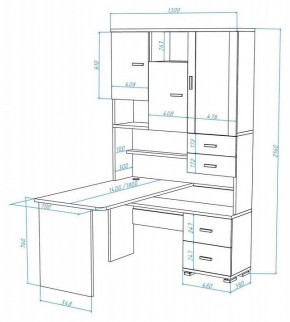 Стол компьютерный Домино СР-620/180 в Снежинске - snezhinsk.mebel24.online | фото 2