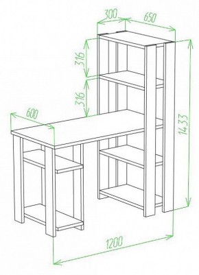 Стол компьютерный Slim СТН-145/120 в Снежинске - snezhinsk.mebel24.online | фото 2