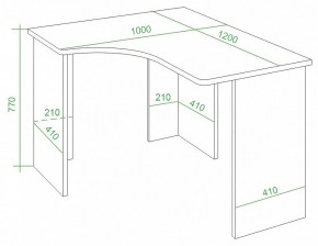 Стол письменный Домино Lite СКЛ-Угл120 в Снежинске - snezhinsk.mebel24.online | фото 4