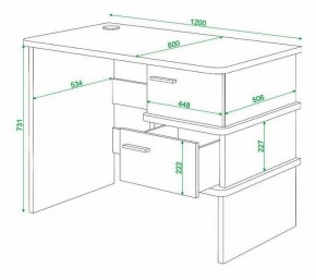 Стол письменный Домино нельсон СД-15С в Снежинске - snezhinsk.mebel24.online | фото 3