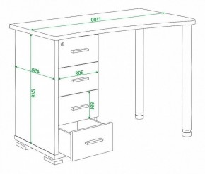 Стол письменный Домино нельсон СКМ-50 в Снежинске - snezhinsk.mebel24.online | фото 5