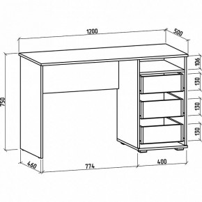 Стол письменный Тунис-3 в Снежинске - snezhinsk.mebel24.online | фото 2