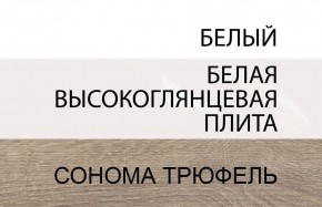 Стол письменный /TYP 80, LINATE ,цвет белый/сонома трюфель в Снежинске - snezhinsk.mebel24.online | фото 4