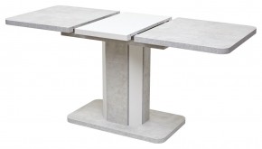 Стол STORK 120 Белый бетон/ Белый М-City в Снежинске - snezhinsk.mebel24.online | фото 3