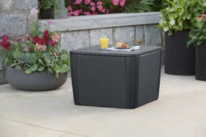 Стол-сундук Лузон Плюс (Luzon Plus Flat Wicker), графит в Снежинске - snezhinsk.mebel24.online | фото 1