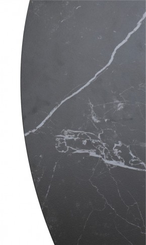 Стол TERNI 120 MATT BLACK MARBLE SOLID CERAMIC Черный мрамор матовый, керамика /Черн.каркас, ®DISAUR в Снежинске - snezhinsk.mebel24.online | фото 9