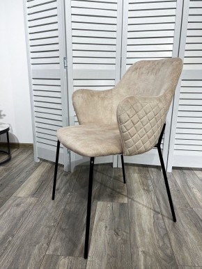 Стул AMARETTO VBP206 античный светло-бежевый, велюр без пальчикового эффекта /черный каркас, М-City в Снежинске - snezhinsk.mebel24.online | фото 7