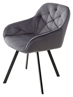 Стул GALE 360 град. поворот. BLUVEL-14 GREY, велюр/ черный каркас, М-City в Снежинске - snezhinsk.mebel24.online | фото 5